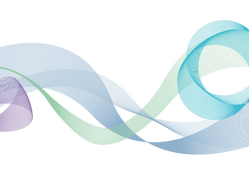 Abstract ribbon pattern, illustration