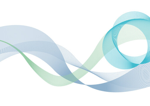 Abstract ribbon pattern, illustration