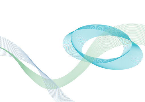 Abstract ribbon pattern, illustration