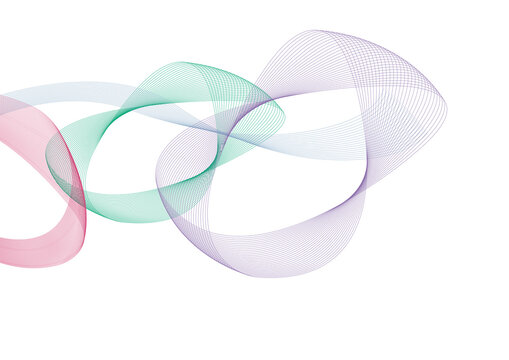 Abstract ribbon pattern, illustration
