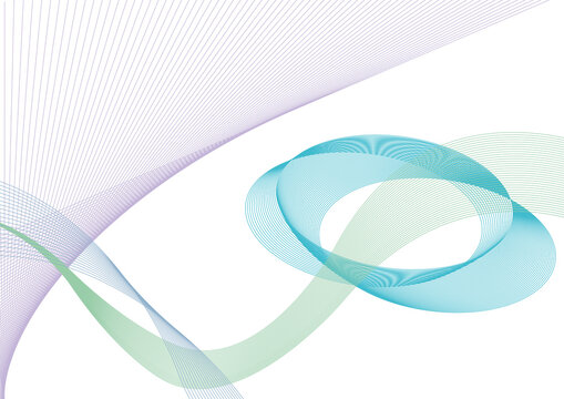 Abstract ribbon pattern, illustration