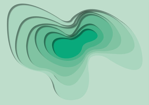 Topographical map, illustration