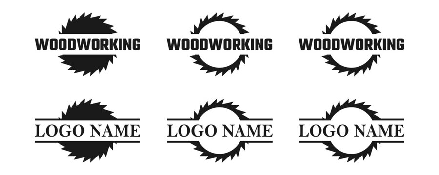 saw blade logo design, symbol, icon, vector, industry, vintage, wood sawing logo, carpentry	