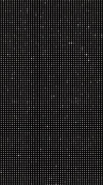 Vertical white dot matrix grid on black background.