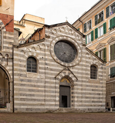 Obraz premium Exterior view of the church of San Matteo, Genoa