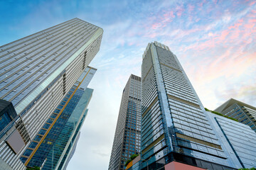 Obraz premium Low angle shot of skyscrapers, Shenzhen, China