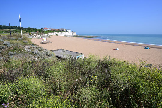 Joss Bay at Broadstairs in Kent July 2026. 