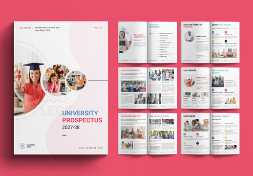 College University Educacion Brochure Template
