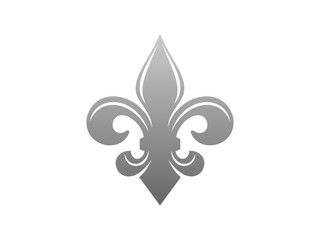 colorful fleur de lis vector icon set gradient heraldic lily symbol © AHMAD