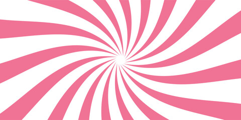 Pink circus background. Funfair swirl patern. Spiral carnival pattern. © Syakira