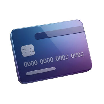 Premium Gradient 3D Credit Card Icon