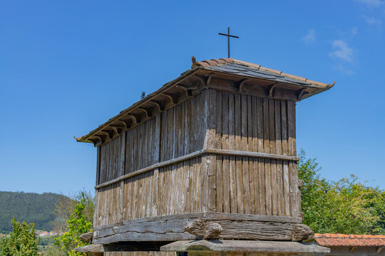 Traditional wooden granary