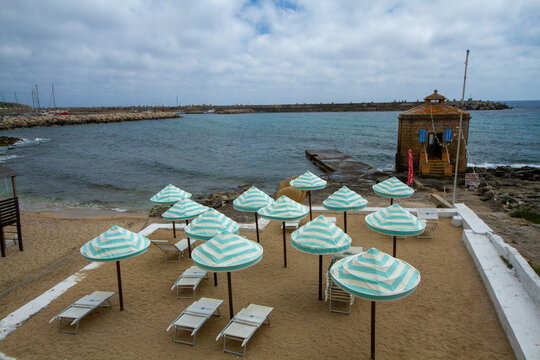 Santa Maria di Leuca, Puglia, southern Italy, basilica and promontory