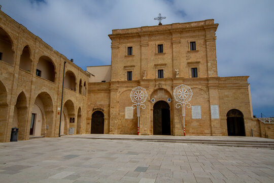 Santa Maria di Leuca, Puglia, southern Italy, basilica and promontory
