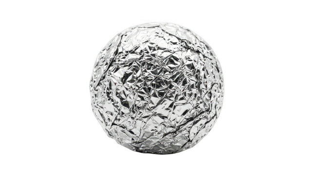 Black and white textured stone sphere isolated on transparent background