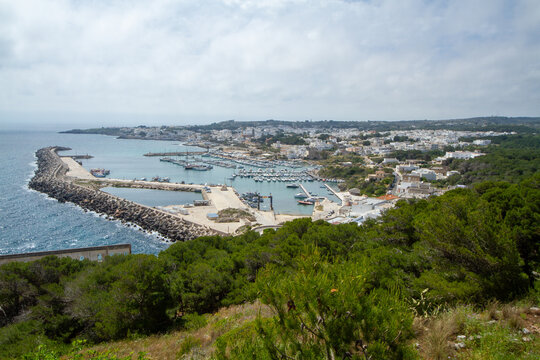 Santa Maria di Leuca, Puglia, southern Italy, basilica and promontory