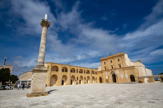 Santa Maria di Leuca, Puglia, southern Italy, basilica and promontory