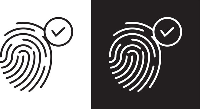 Biometric security icon