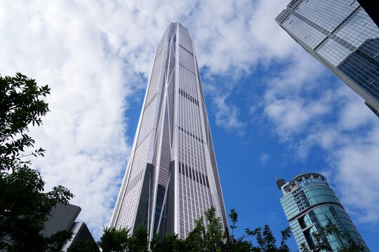 SHENZHEN, CHINA - NOVEMBER 6, 2025: Ping An Finance Centre supertall skyscraper building in Futian district of Shenzhen, China. It is home for Ping An Insurance company.
