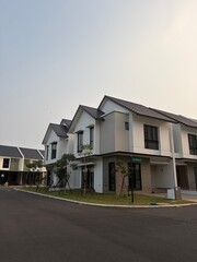 Obraz premium modern residential building in the city