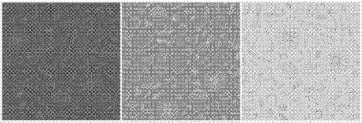 Fototapeta premium Set of three seamless patterns with diagonal grid texture in different shades of gray