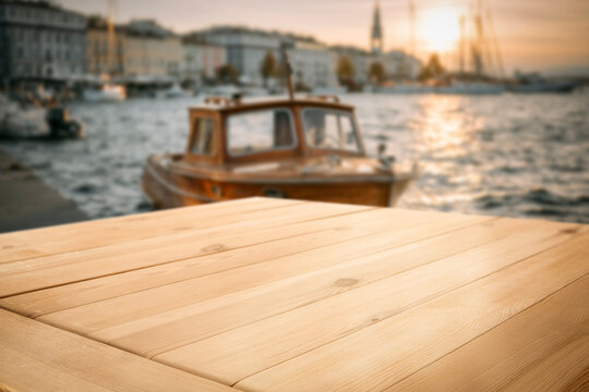 Lake and sailing, fishing boats and copy space &ndash; outdoor summer adventure concept. Natural outdoor setting perfect for travel, camping, lifestyle and adventure-related campaigns, calm water.