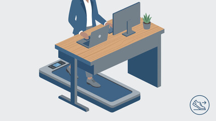 Corporate Walking Pad Under Desk for Low-Intensity Movement © Bima