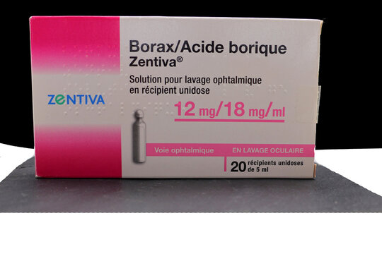 Boite de dosette d acide borique de Zentiva