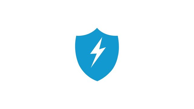 Simple vector shield icon representing fast data protection and safety.