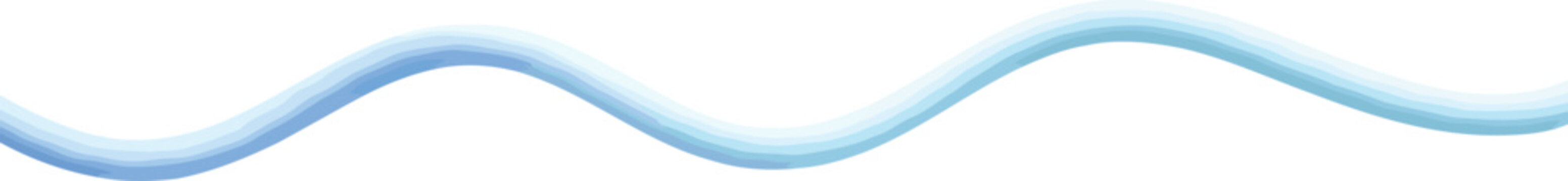 Minimalist blue wave line vector, abstract flowing water ripple element, soft curved motion graphic for clean web headers and modern branding
