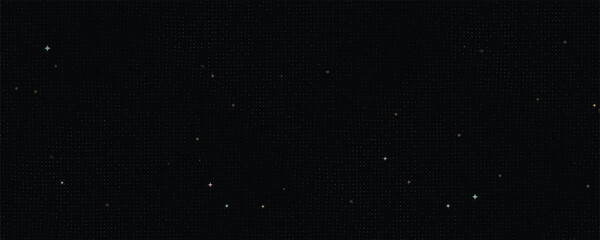 Starry Night Constellation, Abstract Glowing Particles and Shimmering Stars in a Minimalist Galaxy Vector Illustration © Lepe PNG