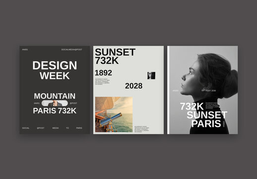 Fashion Social Media Stores Layout