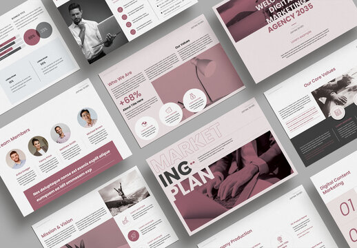 Marketing Plan Brochure Layout