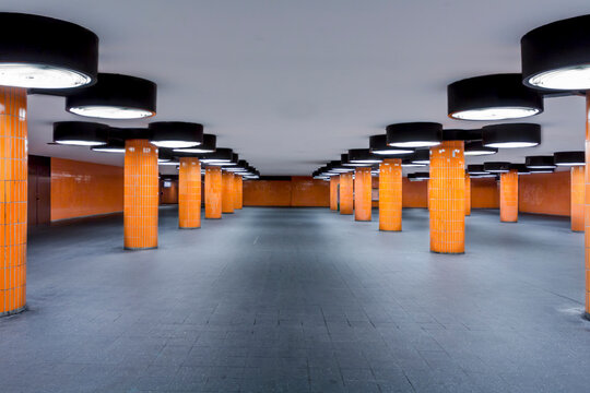 Germany, Berlin, unfinished subway station at the international congress centrum