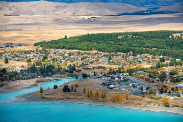 Fototapeta premium Town of Lake Tekapo - New Zealand