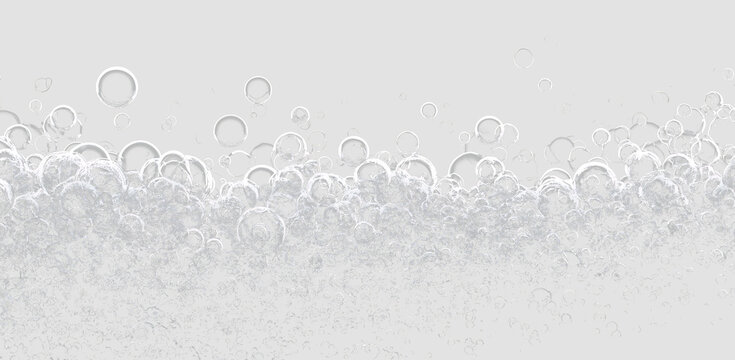 Crystal Clear Bubble Background with Realistic Water Effect PNG