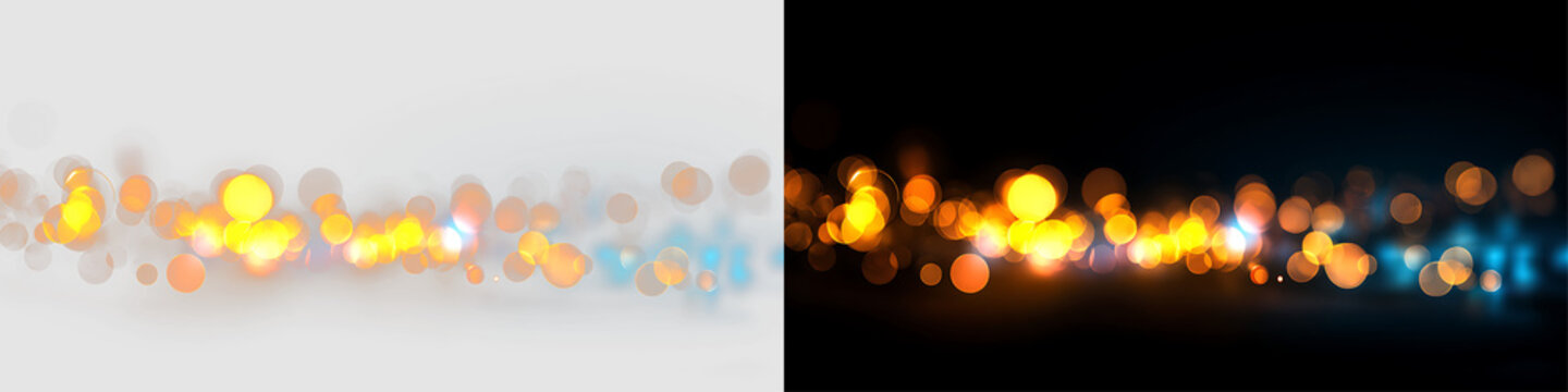 Multicolored Light Blur with Vibrant Bokeh Overlay PNG