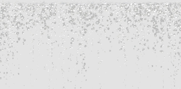 Realistic Rain Droplets with Transparent Weather Effect PNG