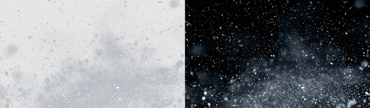 Winter Snow Flurry with Realistic Falling Snow PNG