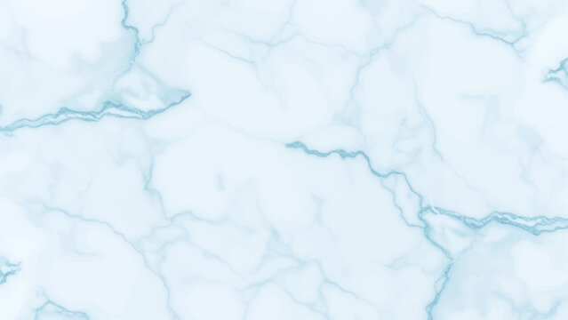 Abstract blue paper texture background with a cold winter frost and marble art pattern