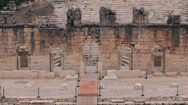 Various drone images of the ancient city of Kibyra, located within the borders of Burdur province in T&uuml;rkiye.