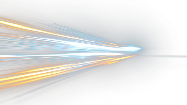 Futuristic High Speed Light Beams with Motion Blur PNG