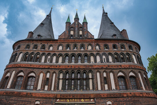 The famous Holsten Gate in L&uuml;beck
