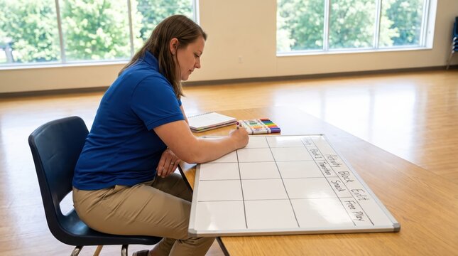 Teacher Planning Summer Childcare, Camps & Activity Schedules