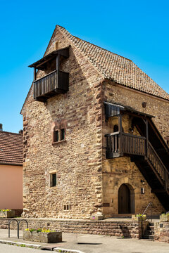 Romanisches Haus in Rosheim im Elsass