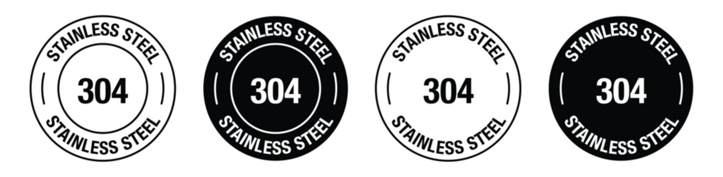 Stainless steel 304 badge logo. Suitable for product label and information