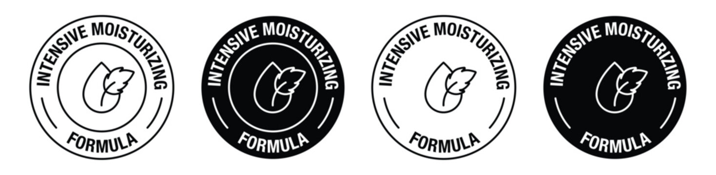 intensive moisturizing Hydration icon vector symbol in black color