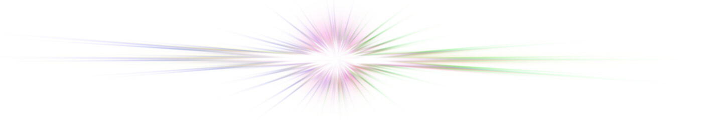 Vibrant colorful spectrum light lens flare effect with striking radiant glow transparent background png © Lepe PNG