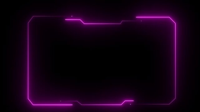 Hud frames pink user interface elements design modern technology futuristic control panel screen digital hologram. abstract tech sci fi hologram frame. Motion graphics of neon hud concept.4k video.