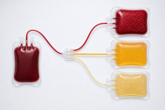 Blood Component Separation Into Cells Plasma And Platelets
